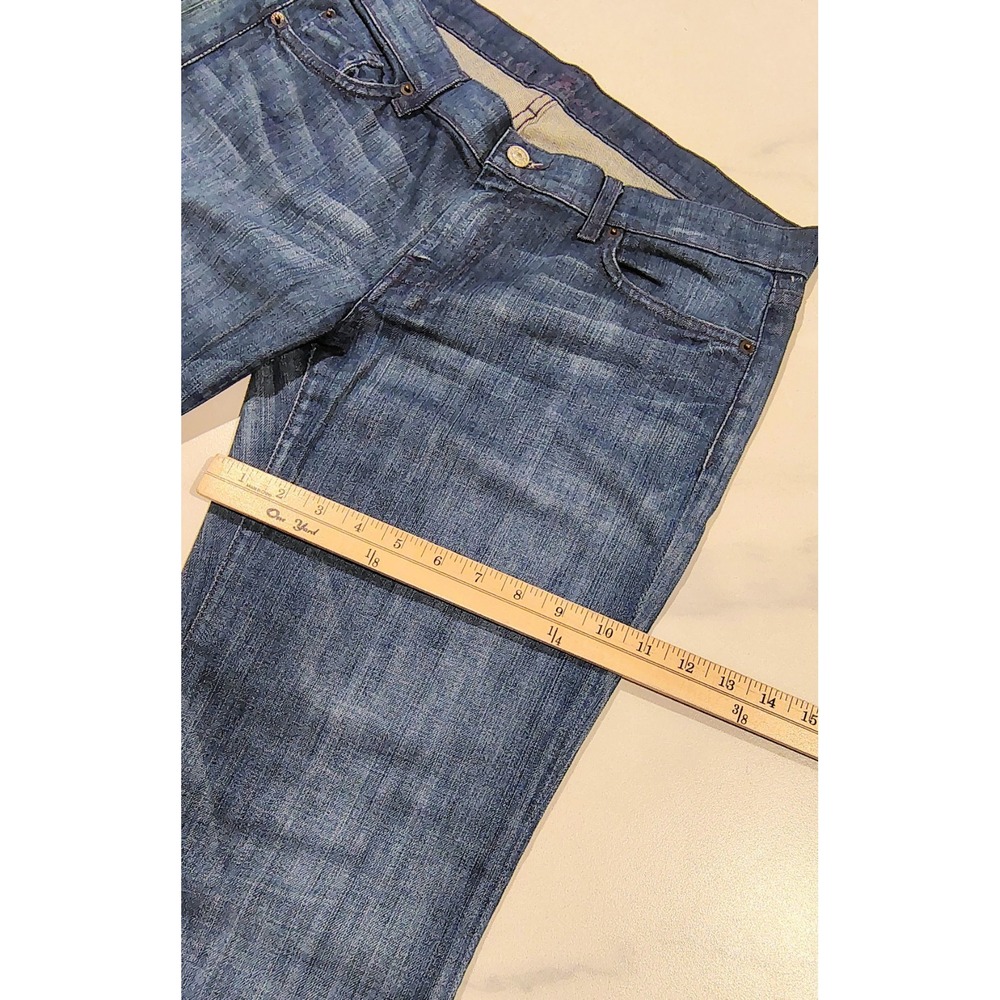 7 For All Mankind Dojo Women Bootcut Flare Jeans Blue Size 32 Mid Rise Denim USA - Picture 14 of 16